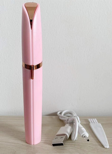 Mini Afeitadora USB para Cejas: Belleza Sin Dolor, Donde Quieras